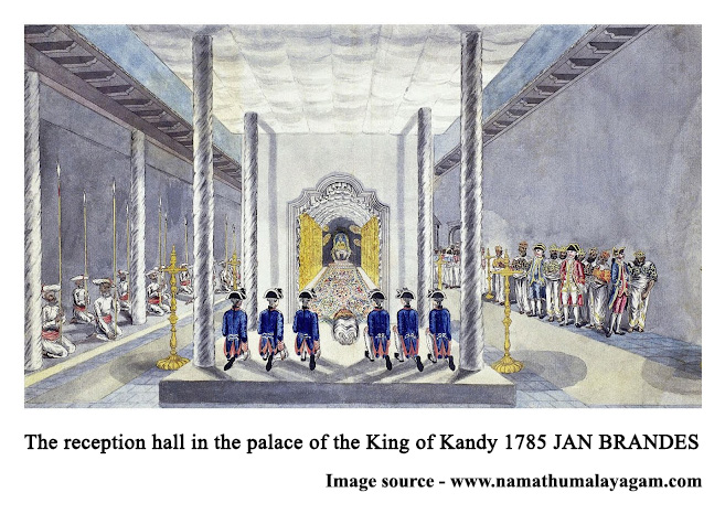 The reception hall in the palace of the King of Kandy 1785 JAN BRANDES