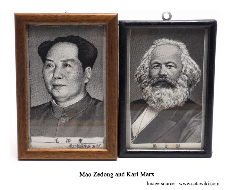 Mao Zedong and Karl Marx