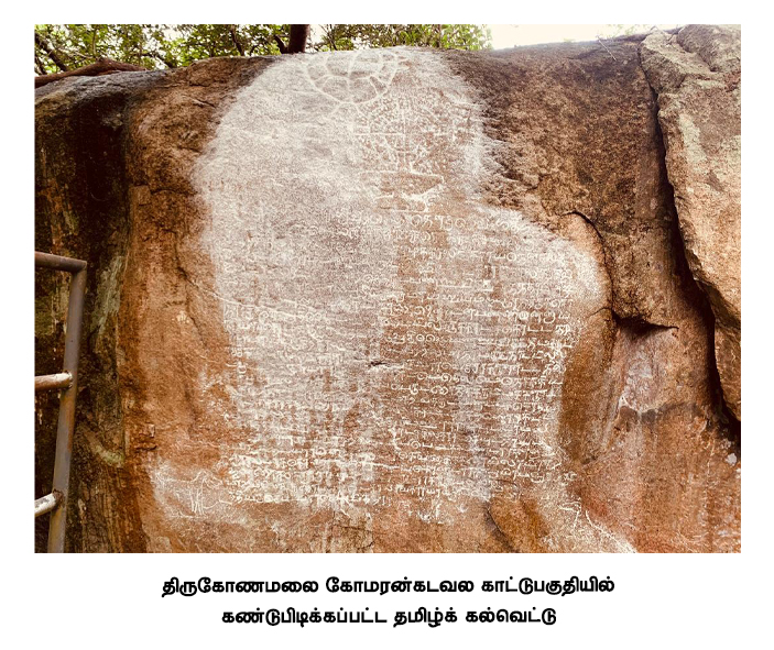 திருக்கோணமலை-கோமரன்கடவல-காட்டுபகுதியில்-கண்டுபிடிக்கப்பட்ட-தமிழ்க்-கல்வெட்டு