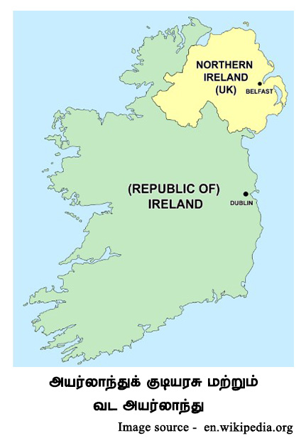 Northern Ireland and republic of Ireland