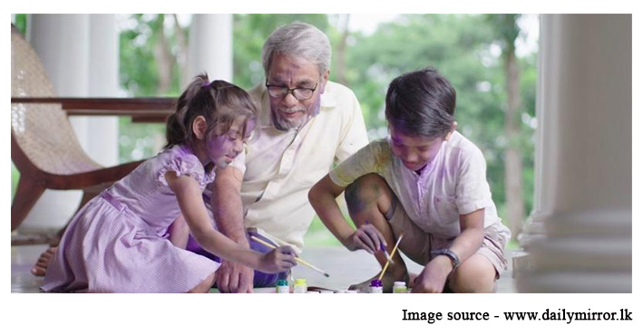 grand pa and grandchildren